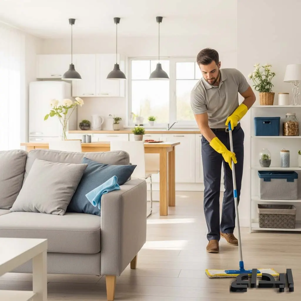 خدمة تنظيف المنازل بالساعة