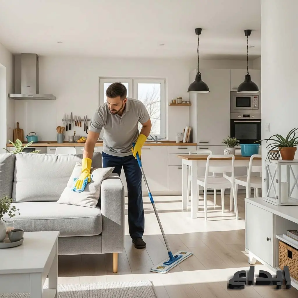 خدمة تنظيف المنازل بالساعة