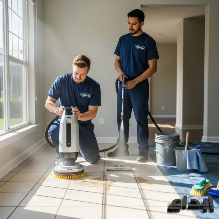 طريقة جلي البلاط يدويا